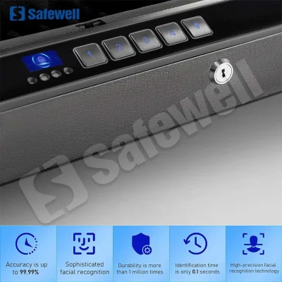 Safewell Auto Open Biometric Fingerprint Safes Advanced Facial Recognition Gun Сейф для Rifles