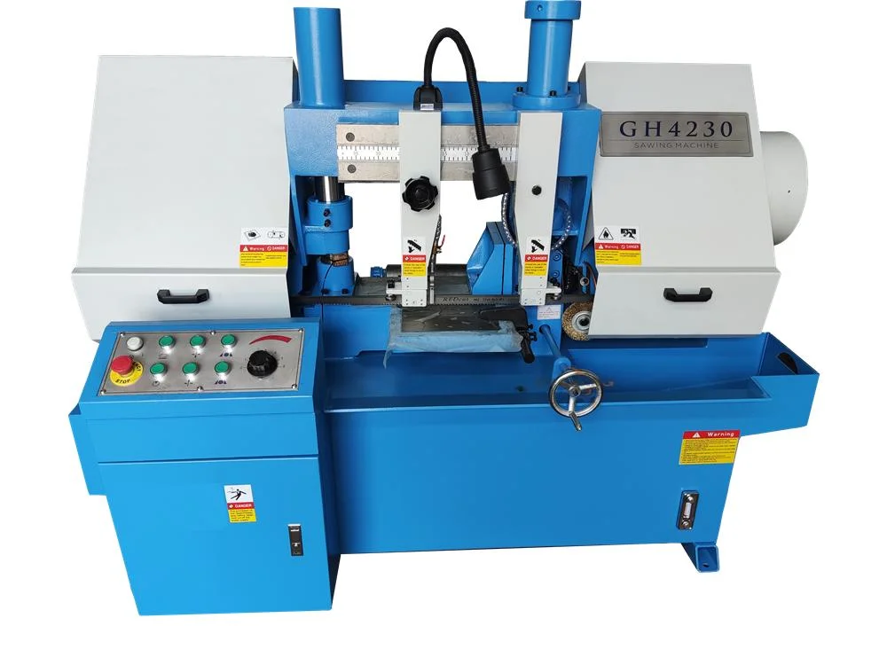 Metal Cutting Horizontal Sawing Machine Gh4230 Hydraulic Double Column Band Saw Machine