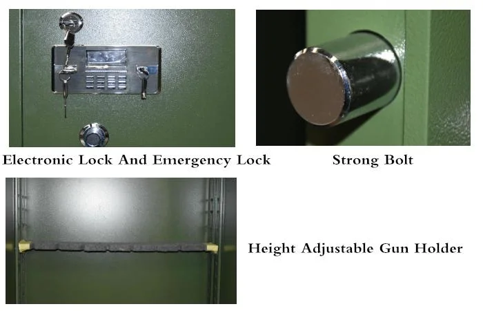 Large and Security Weapon Cabinet Double Door 6mm 8mm Long Gun Safe