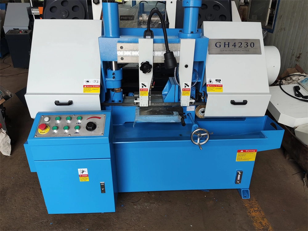 Metal Cutting Horizontal Sawing Machine Gh4230 Hydraulic Double Column Band Saw Machine