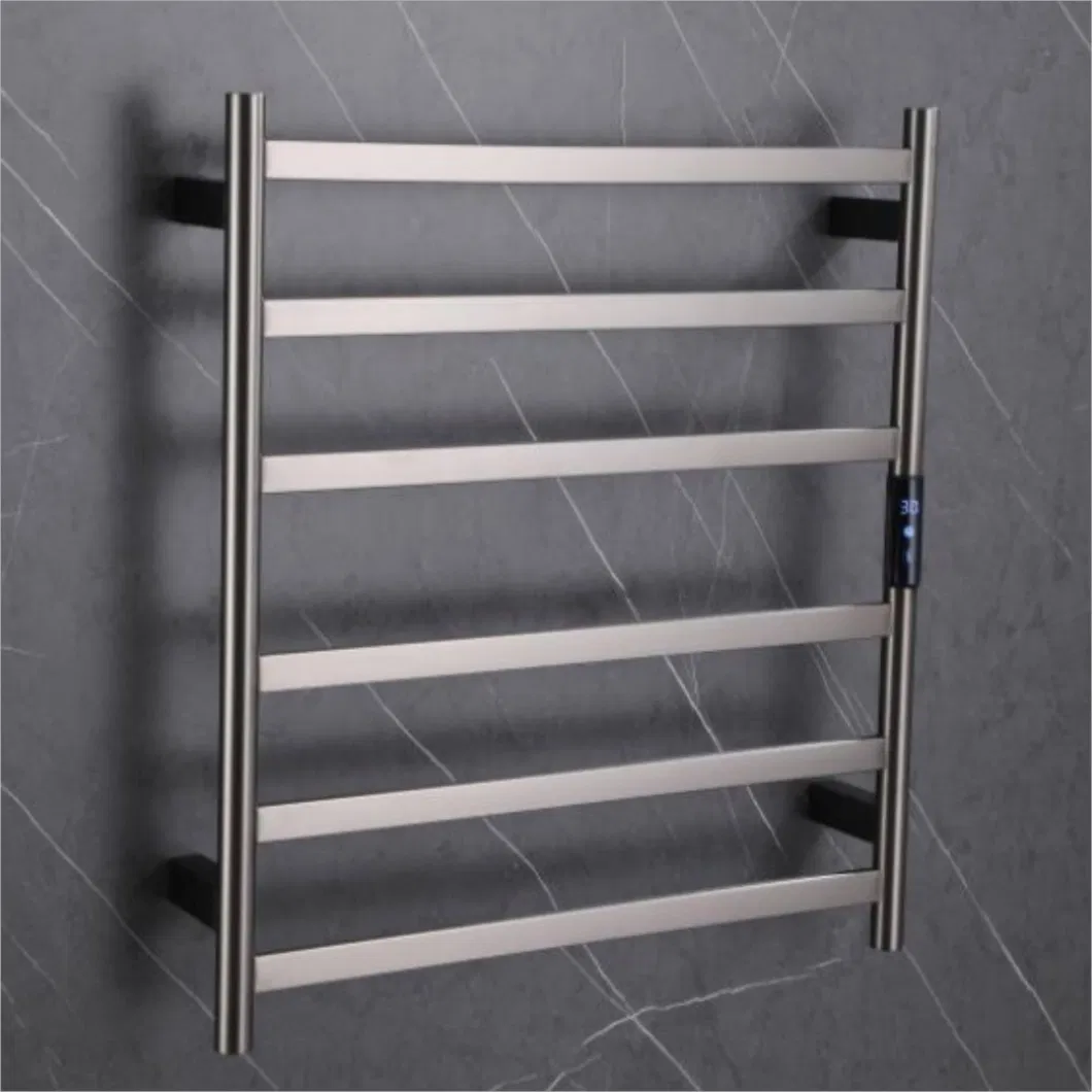 Space-Saving Electric Towel Rack with Vertical Orientation