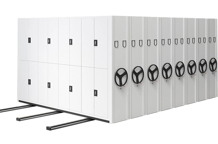 Luoyang Movable Mass Shelf Manual Operation Metal Storage Shelf