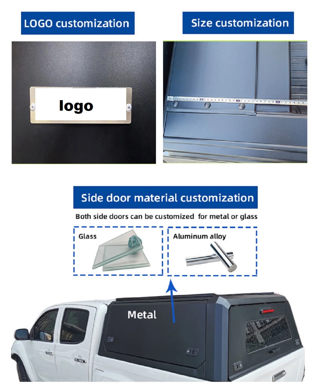 Factory Manufactured 4X4 Truck Canopy for Great Wall Gun Captain Box E