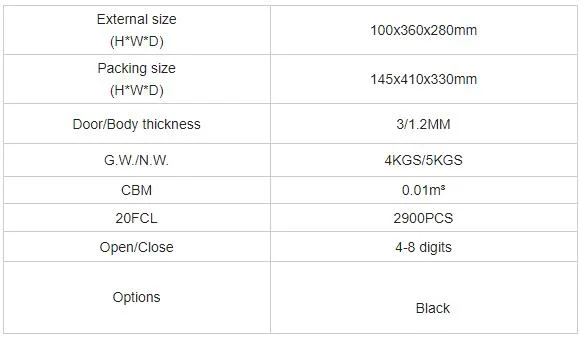 Hand Gun Safe China Manufacturer Electronic Lock and Digital Code