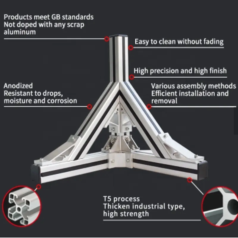 Hot Sales Aluminum Extrusion Anodized Profile Stand Exhibition Booth with High Quality