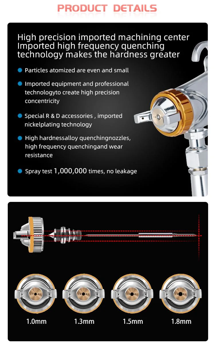 1.3 MM Nozzle Air Spray Paint Gun for Walls Automotive Home Improvement