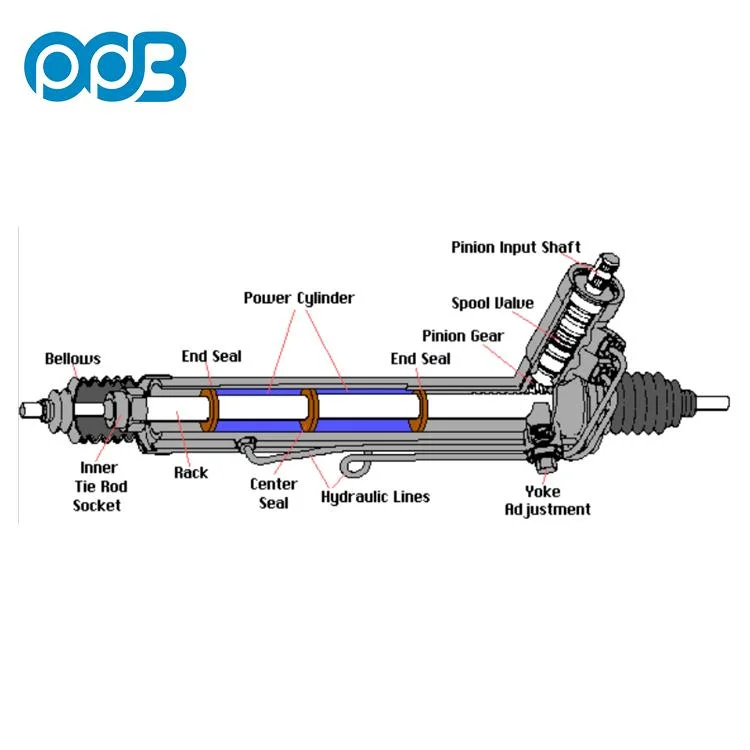 Electric Steering Gear Rack 44250-0K730 for Toyota Hilux VII Pickup Spare Parts