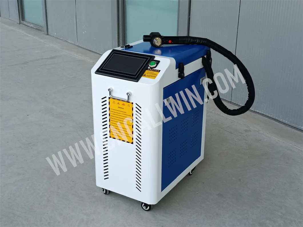 Air Cooled Small Cabinet Pulse Laser Cleaning Machine 100W 200W for Paint Metal Rust