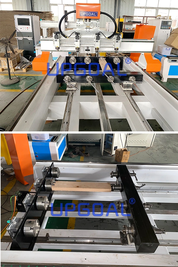 Wood Gun Stock 4 Axis CNC Engraving Machine with 4 Heads 1500*2500mm