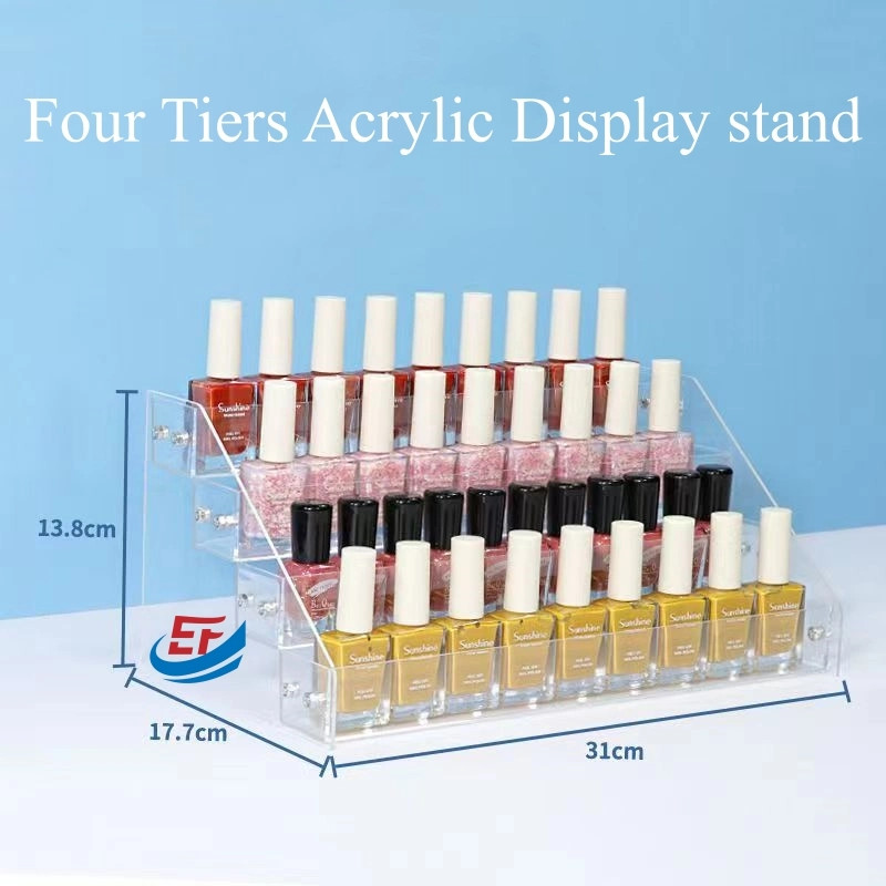 Desktop Transparent Acrylic Nail Polish Display Stand