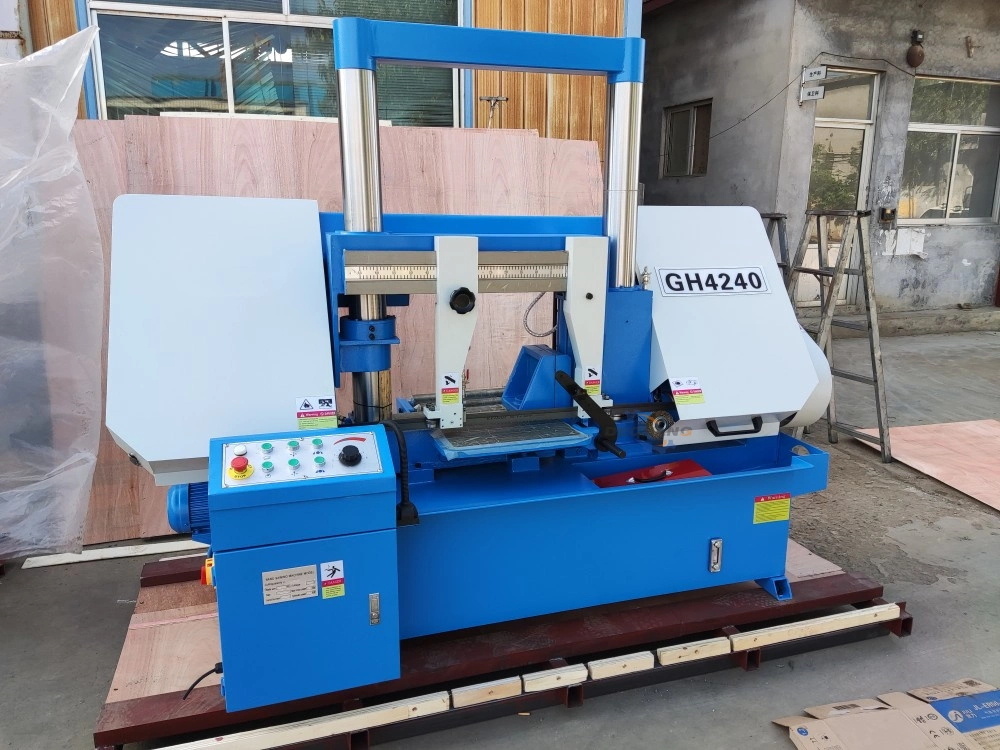 Double Column Precision Horizontal Band Saw Gh4220 Conventional Metal High Precision Band Saw Machine