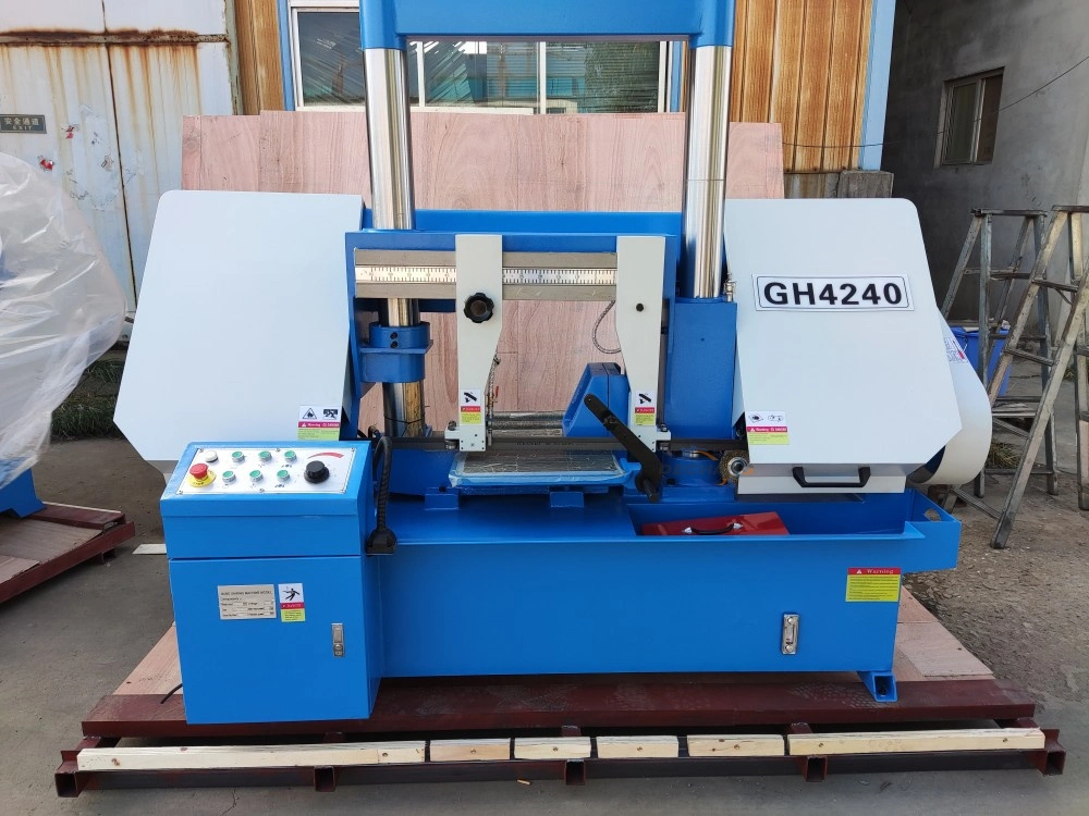 Double Column Precision Horizontal Band Saw Gh4220 Conventional Metal High Precision Band Saw Machine