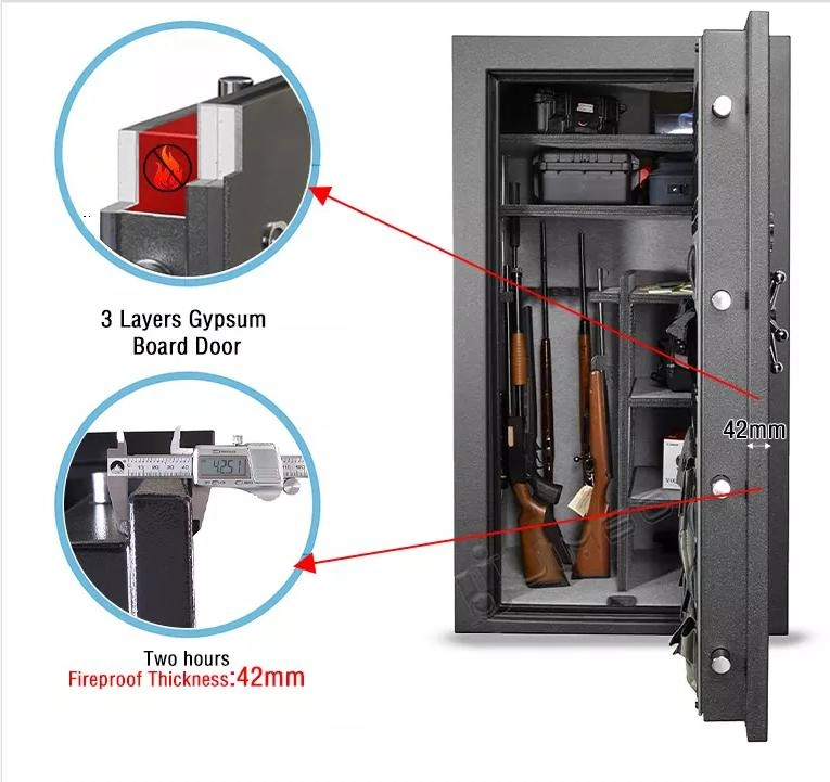 Fireproof Weapon Storage Gun Safe Metal Cabinet