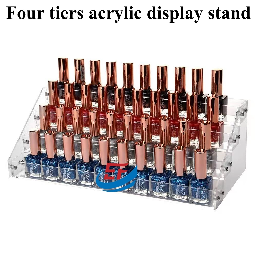 Desktop Transparent Acrylic Nail Polish Display Stand