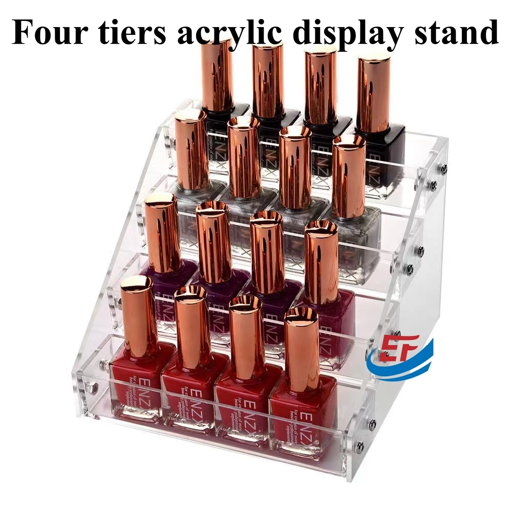 Desktop Transparent Acrylic Nail Polish Display Stand