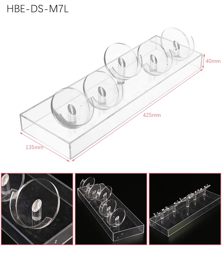 Customized Clear Acrylic Loose Powder Display Box Rack