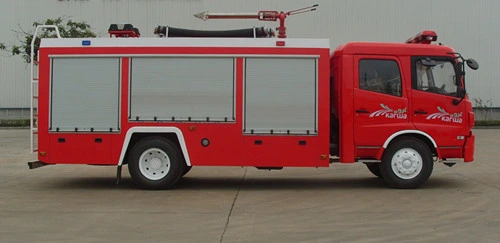 Dongfeng 4X2 Emergency Fire Fighting Trucks with Water and Foam Tank 6, 000liters