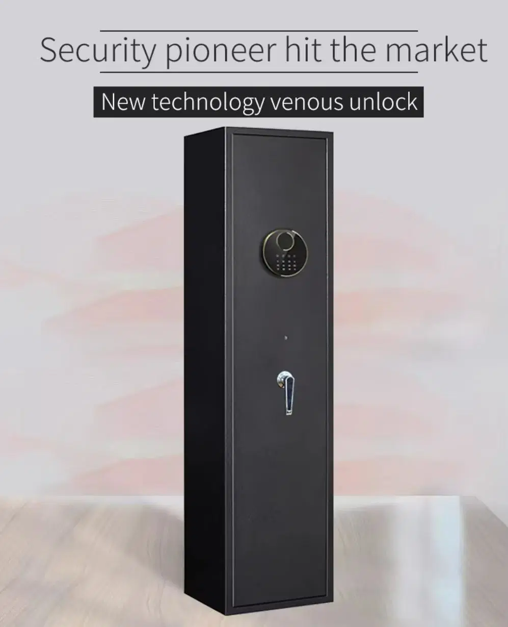 Vena Digitalis Biological Recognition Electronic Code Unlock 5 Guns High Security Metal Gun Cabinet