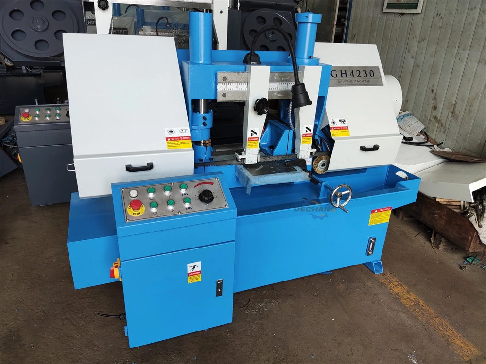 Metal Cutting Horizontal Sawing Machine Gh4230 Hydraulic Double Column Band Saw Machine