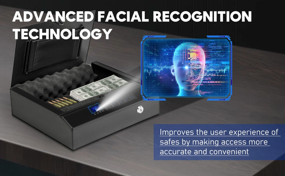 Safewell Auto Open Biometric Fingerprint Safes Advanced Facial Recognition Gun Safe for Rifles