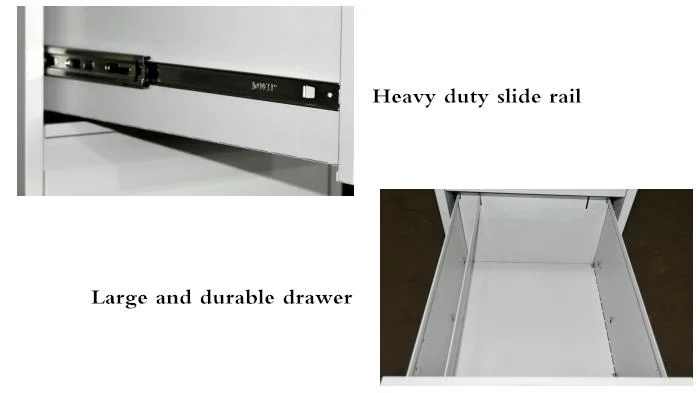 Knock Down Lockable Office Storage Furniture 4 Drawer Steel Filing Cabinet