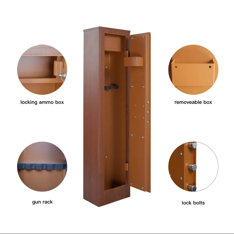 Laser Cutting 1.5mm Key Lock Gun Safe Mechanical Gun Safe