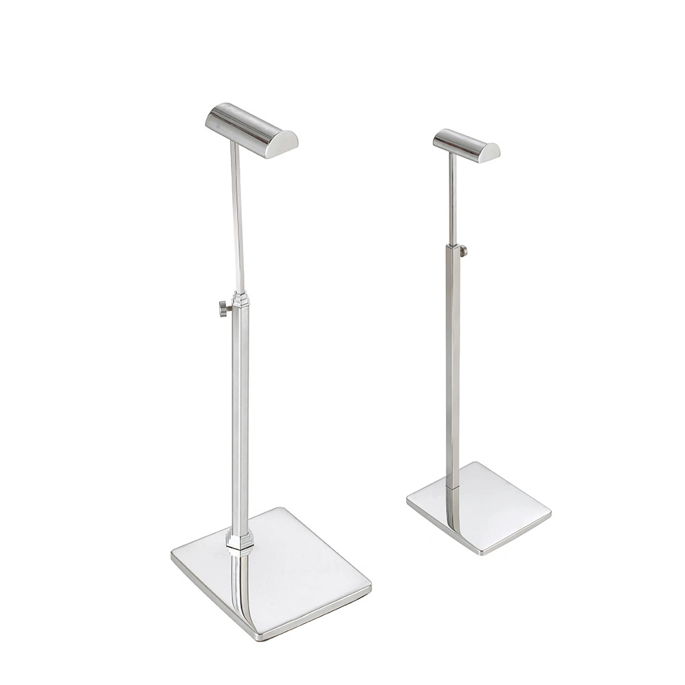 Good Quality 4 Arms Chrome Store Display Stand with 5 Wheels