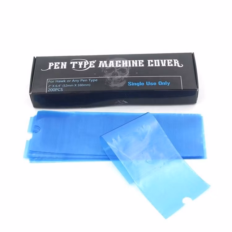 200 PCS Protect Machine Sleeves Disposable Tattoo Pen Covers Bags for Tattoo Kits