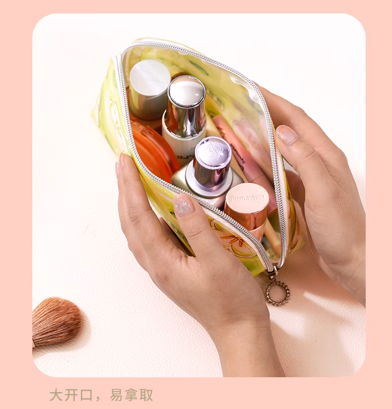 Fashion TPU Travel Business Cosmetic Bag Make up Bag Portable Toiletry Bag for Girl