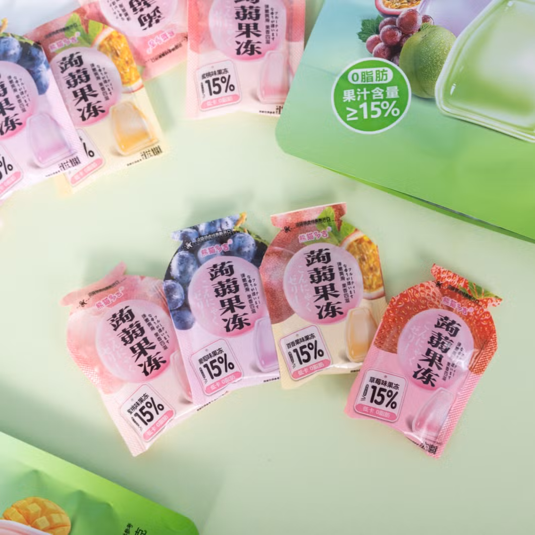 Fruit Jelly Candy Konjac Jelly with Halal Kids Snack Wholesale Candy Jelly for Kids Fruit Konjac Jelly Fruit Jelly