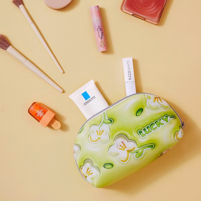 Fashion TPU Travel Business Cosmetic Bag Make up Bag Portable Toiletry Bag for Girl