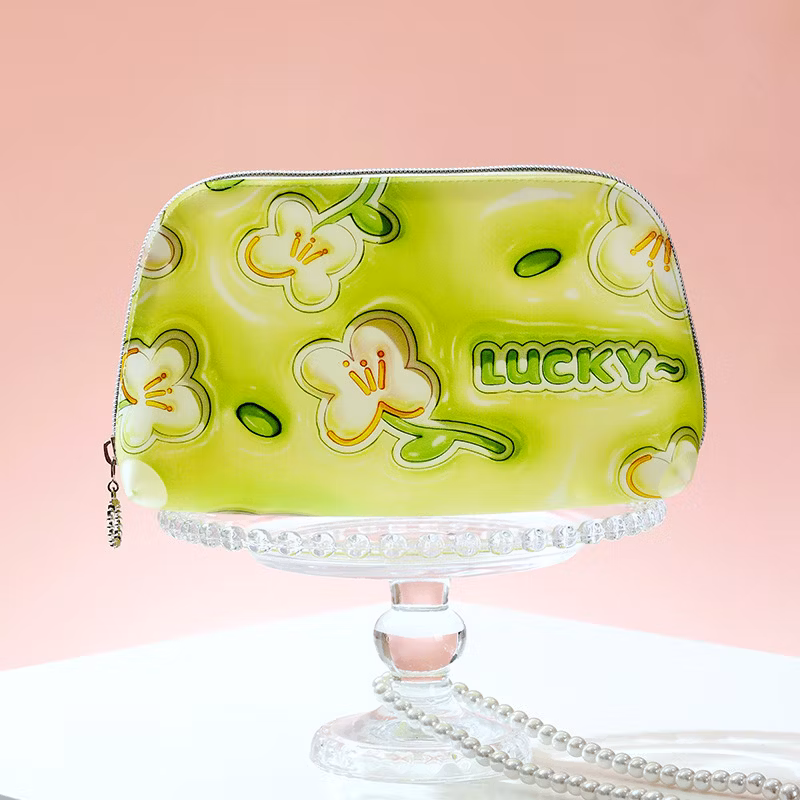 Fashion TPU Travel Business Cosmetic Bag Make up Bag Portable Toiletry Bag for Girl