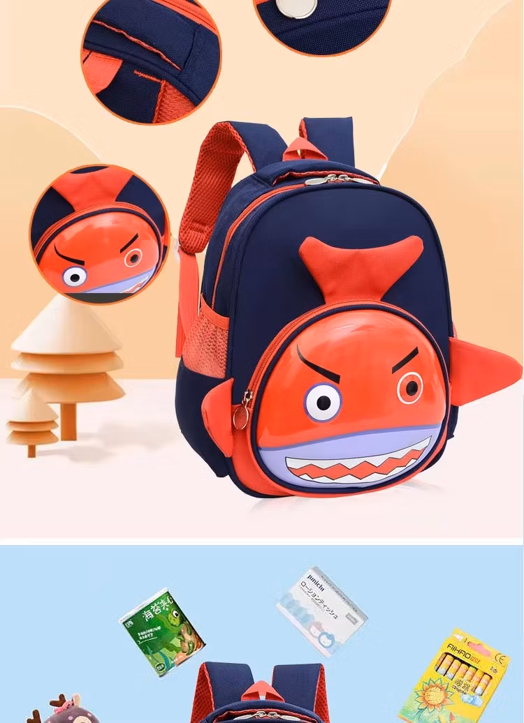 New Cute Cartoon Adjustable Kindergarten School Bags Custom Printed Children Girl Boy Book Backpack