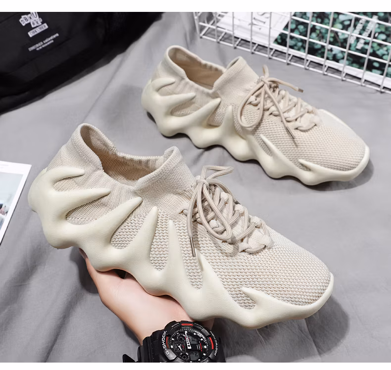 Wholesale Cheap Fashion Sneakers Net Cloth Sneakers Knit Children Walking Style Shoes Kids Sneakers