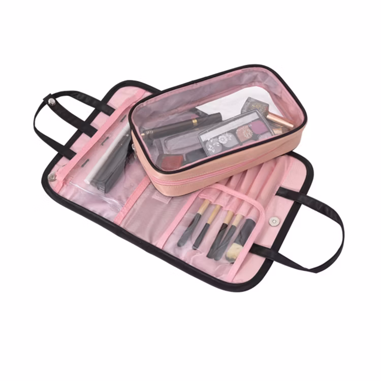 New Arrivals Portable Small Detachable Private Label Makeup Organizer Travel Cosmetic Bag