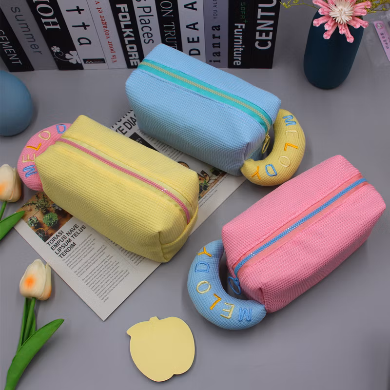 Promotional Student School Pouch Pencil Bags Travel Toiletry Wash Cosmetic Bag