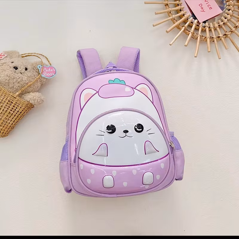 New Cute Cartoon Adjustable Kindergarten School Bags Custom Printed Children Girl Boy Book Backpack