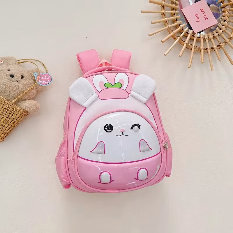 New Cute Cartoon Adjustable Kindergarten School Bags Custom Printed Children Girl Boy Book Backpack