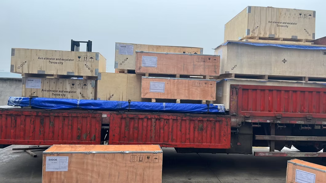 Big Capacity Energy Saving Economic Vvvf Control Traction Warehouse Car Auto Goods Freight Lift Cargo Elevator with Machine Room and Machine Roomless