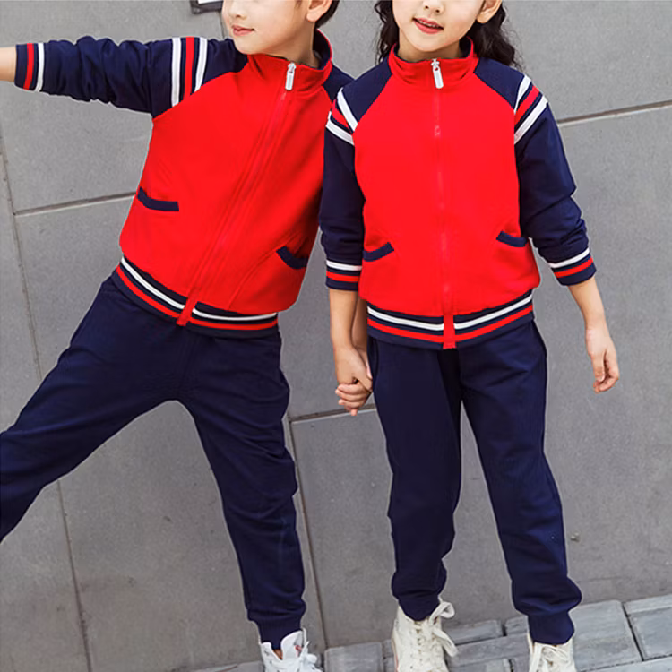 School Uniform Blank Tracksuit Wholesale Student Sport Wear Tracksuit
