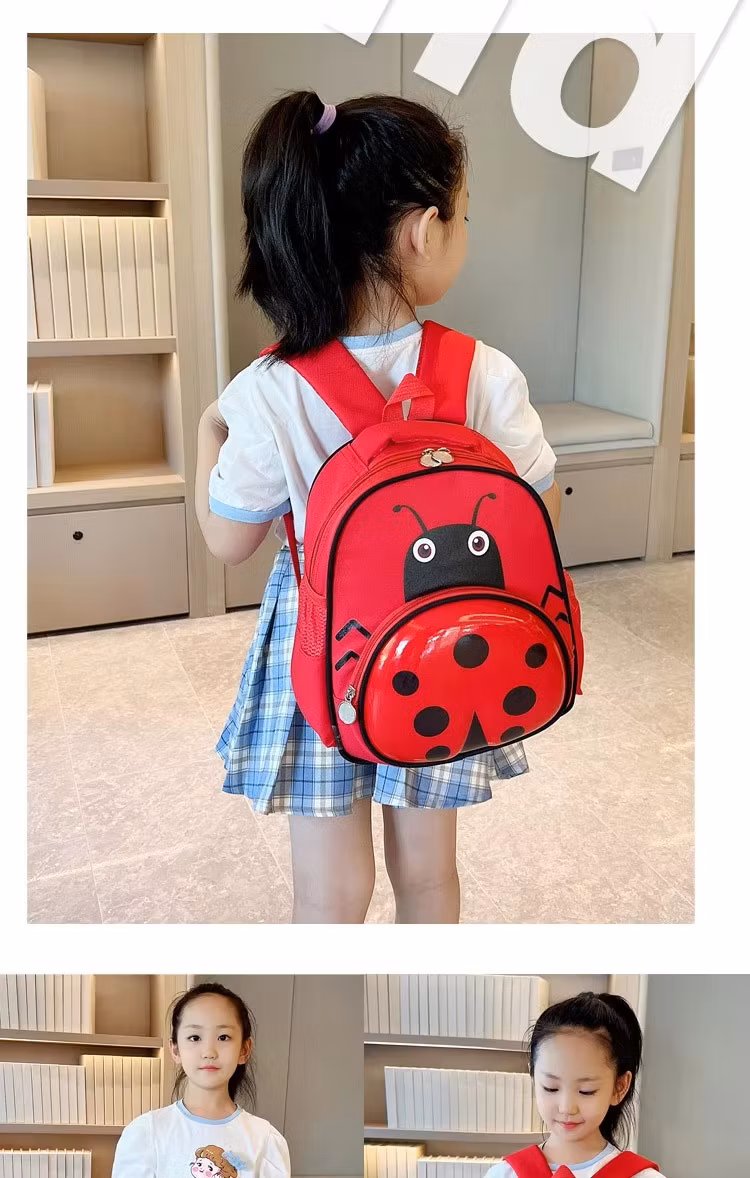 New Cute Cartoon Adjustable Kindergarten School Bags Custom Printed Children Girl Boy Book Backpack