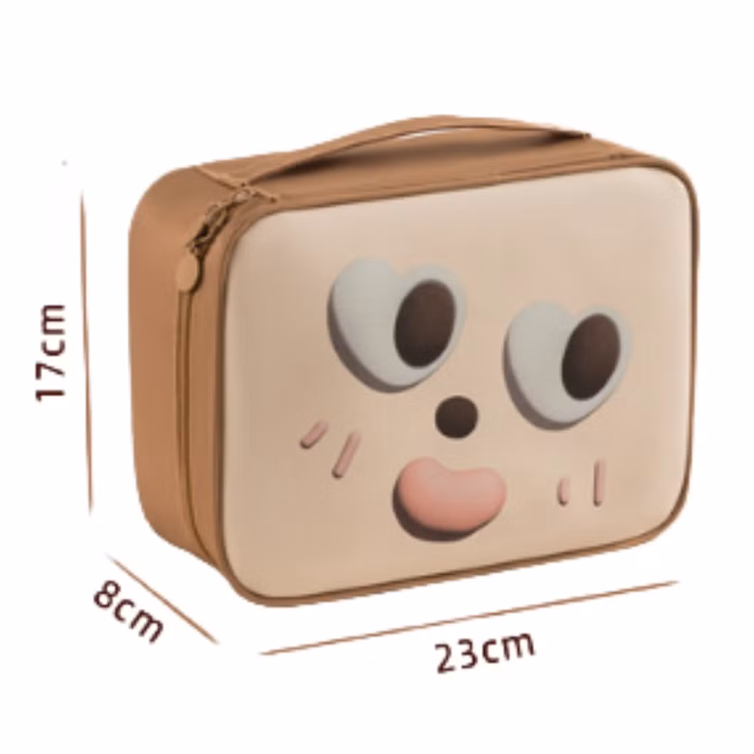 Cartoon Cosmetic Bag PU Waterproof Travel Storage Bag Large Capacity Senior Sense Multifunctional Storage Handheld Wash Cosmetic Bag