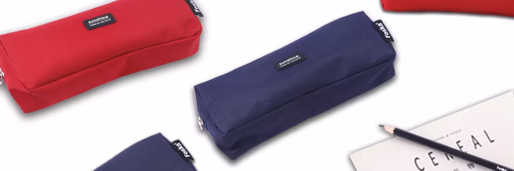 Foska Wholesale Modern Fashion Small Student Oxford Cloth Zipper Pen Pencil Bag for School