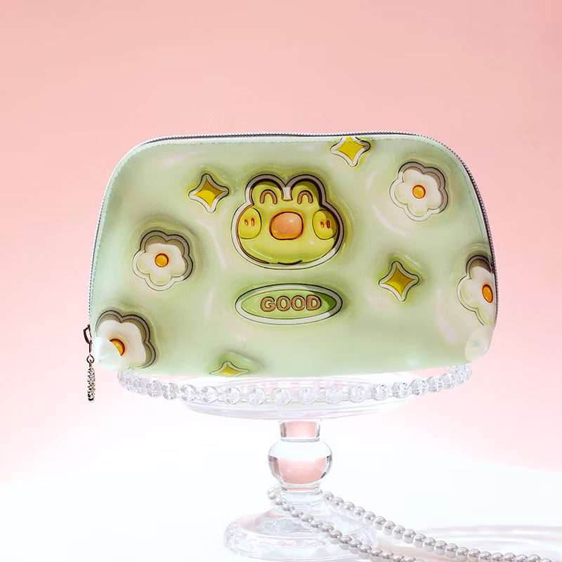 Fashion TPU Travel Business Cosmetic Bag Make up Bag Portable Toiletry Bag for Girl