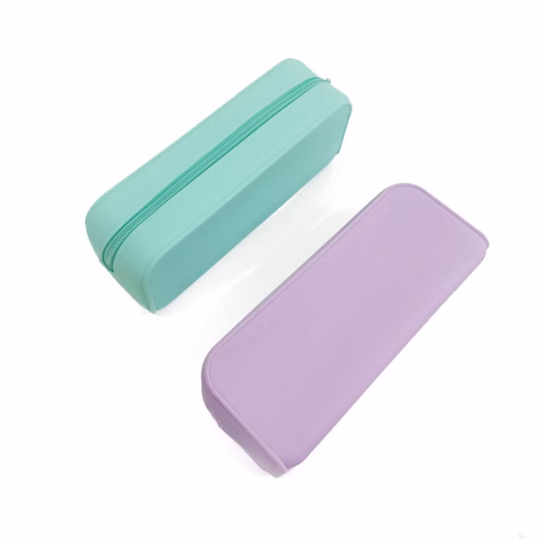 China Manufacturer Wholesale School Stationery Candy Color Kids Bag Clear Pencil Case