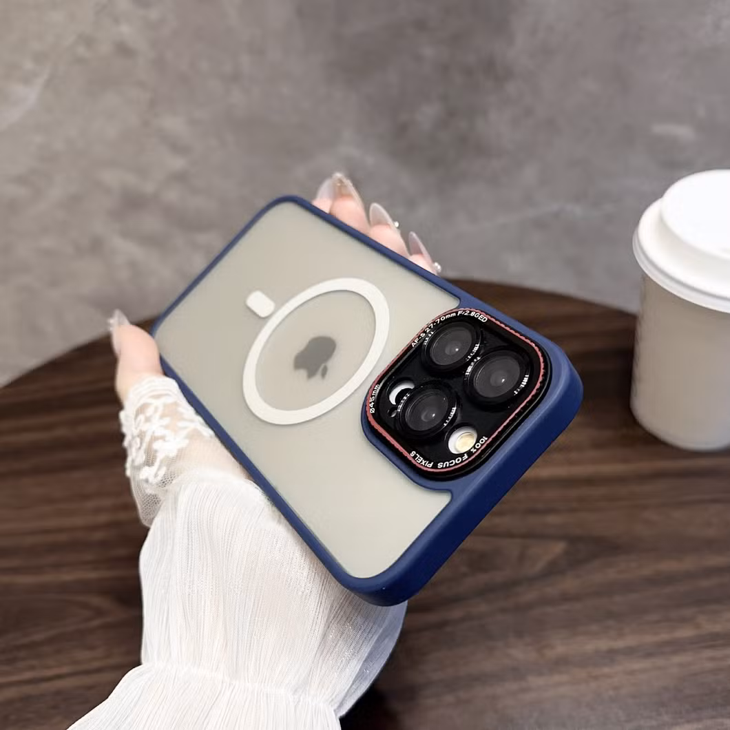 Mesh Frosted Transparent Shell Is Suitable for Phone15promax Anti-Fall Protective Case