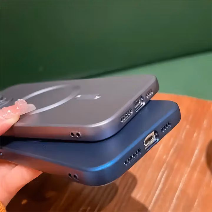Unique Metal Bumper Case for iPhone Series Magnet Case for iPhone