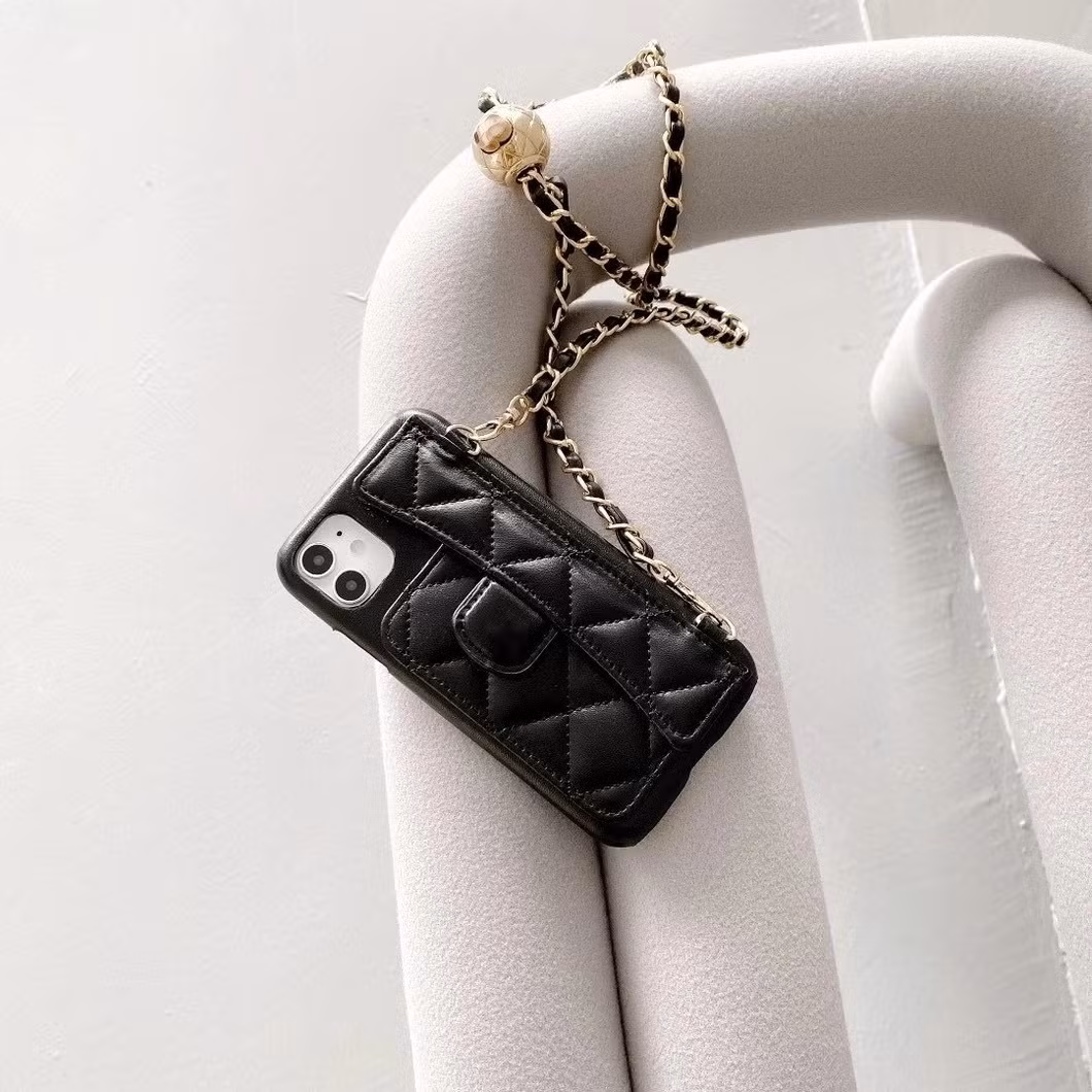 Hot Selling Luxury Mobile Phone Case Cover with Strap Fashion Designer Phone Accessory Bag for Phone