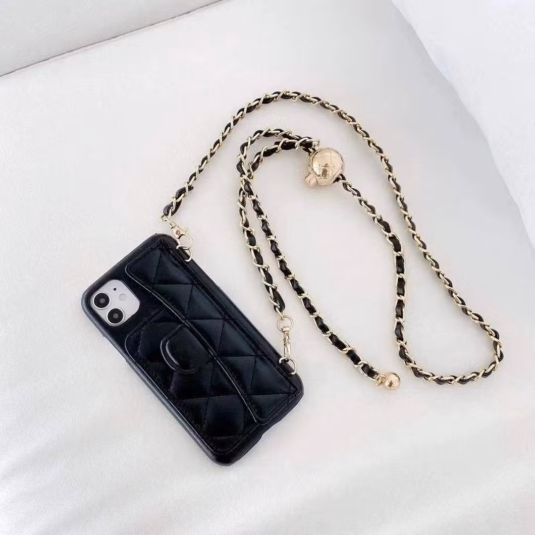 Hot Selling Luxury Mobile Phone Case Cover with Strap Fashion Designer Phone Accessory Bag for Phone