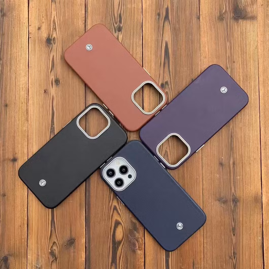 High Quality Mobile Phone Protective Case Spigen Enzo Business Style Leather Case Magnetic Suction